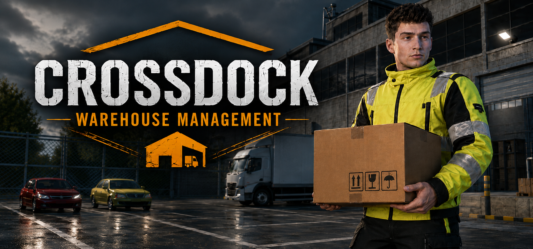Crossdock warehouse management game key art
